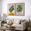 Boho de style Mid-Century moderne, "Bold Bright Yellow & Green Leaves-70115283-70115284