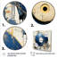 Disque vinyle blanc et bleu Melody-175315632-175315634