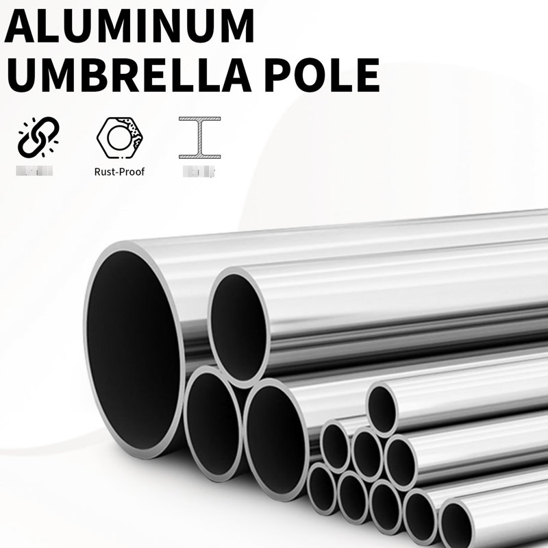 Grey 10Ft Outdoor Umbrella With Windproof Feature And Fabric Table Pole Adjustable Tilt Angle