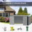 Abdihakin 14 ft. W x 8 ft. D Metal Tongue & Groove Flat Tool Shed