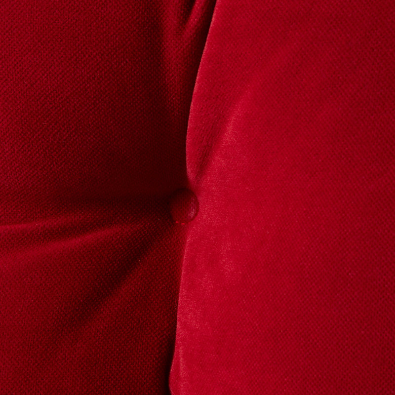 Reversible Microfiber Rocking Chair Cushion Set, 22" W x 17" D, Scarlet