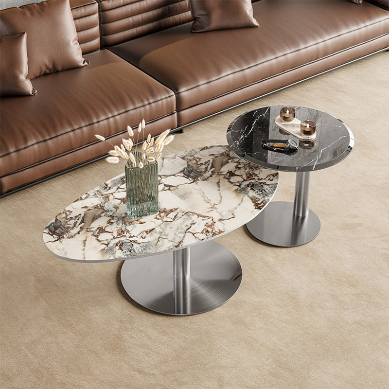 Creative simple marble coffee table