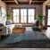 Premium Machine Washable Wayne AMF1100 Squares Rug