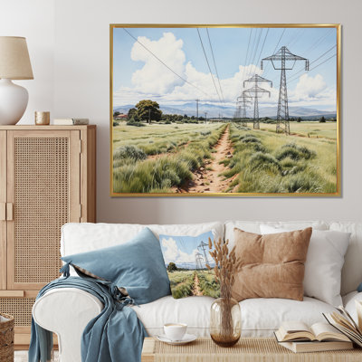 Power Lines Electric Reverie V sur toile