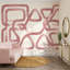 Abstrait géométrique abstrait papier peint à l'aquarelle rose poussiéreux-1468146987-1468146984