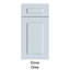 Armoire à linge de comptoir de style Shaker de DL Cabinetry (prête à assembler) l 15 po x H 60 po x P 12 po - gris tourterelle-133626457