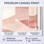 Blush Minimal Layers - Décoration murale abstraite encadrée minimaliste 3 pièces-129072690-129072695