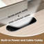 Luxurious Ergonomic L-Shaped Executive Desk With Integrated Storage, High-Quality Materials, Fixed LED Lighting-527337395