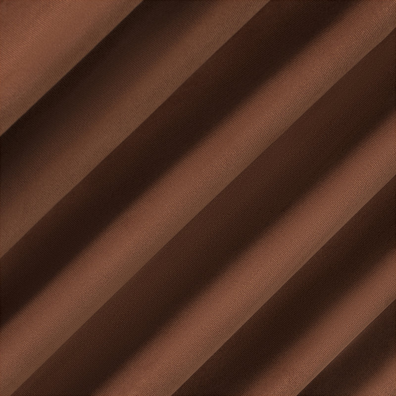 Terracotta Velvet Blackout Back Tab Curtain Panel