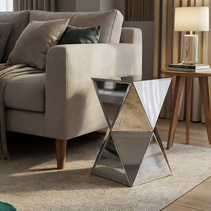 Table de bout en verre Mininmalist