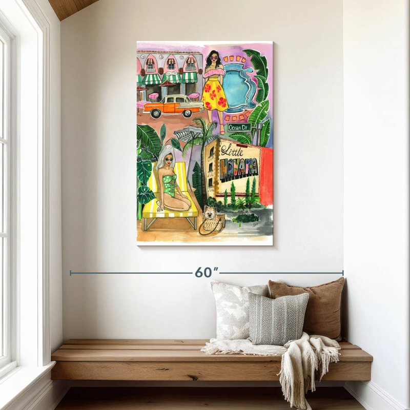 Aime Miami In The Spring, 45" H x 30" W