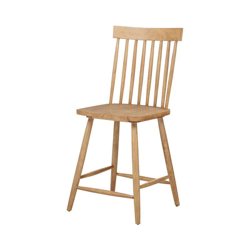 Chaise de comptoir transitionnelle l 19,4 po, Light Ash