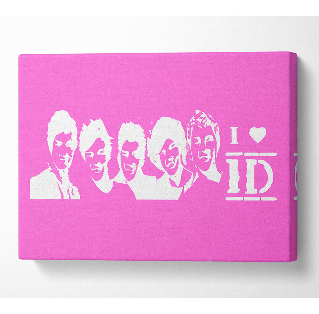 Musik Zitat I Love 1 Direction Vivid Pink - Druck