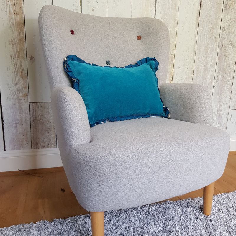 Higgston Rectangular Lumbar Cushion, Teal