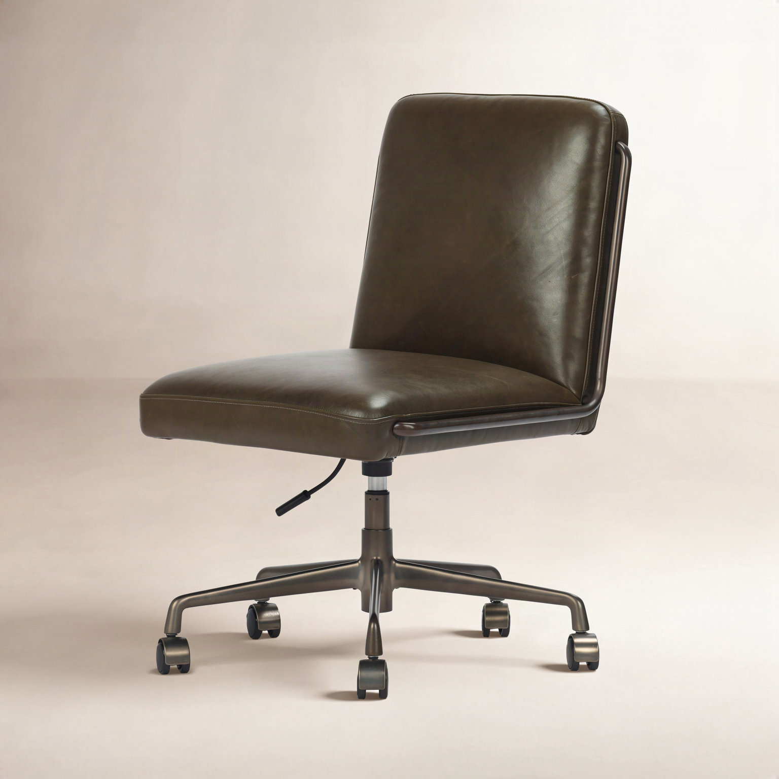 Armless Office Chair, Dulane Moss