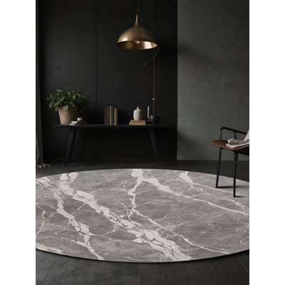 Machine Washable Black Area Rug
