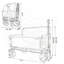 Chariot pliable 3-en-1 avec banquette et rangement, roues tout-terrain robustes, idéales pour le camping, la plage et les événements extérieurs-124641912