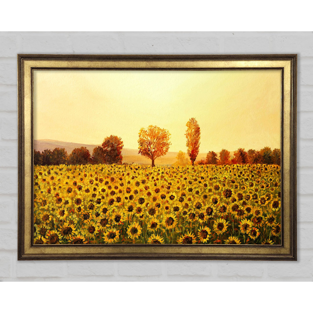 Nothing But Sunflowers - Einzelne Bilderrahmen Kunstdrucke