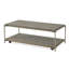 Ensemble de 3 tables basses et 2 tables d'appoint en bois