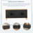 Black Carved Symmetrical Design Door And Wood Coloured Frame For TV Stand Table-767735297