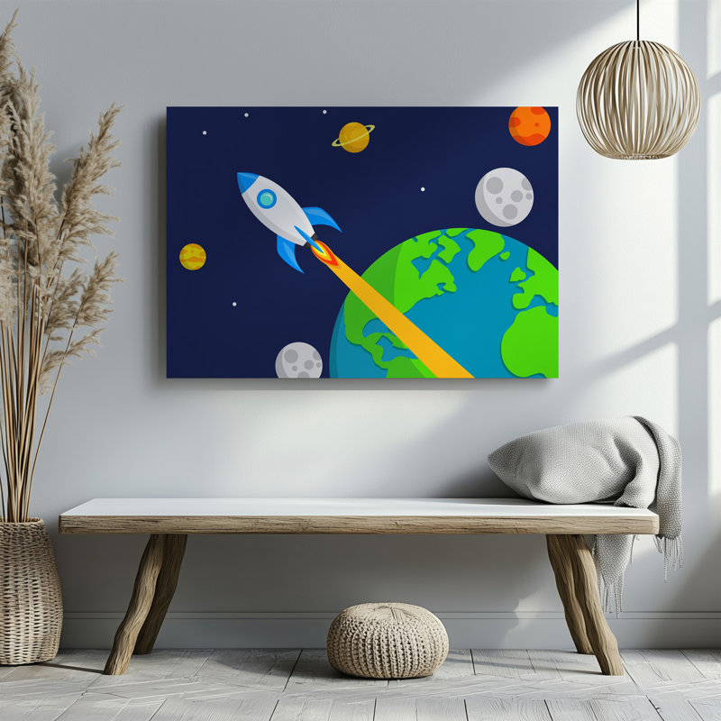 Reproduction d'art sur toile, "Art contemporain", H 9 po x l 12 po