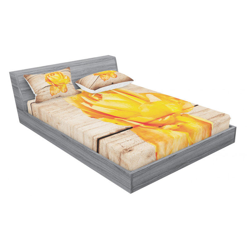 Microfiber Sheet Set, Queen Sheet Set with Fitted Sheet