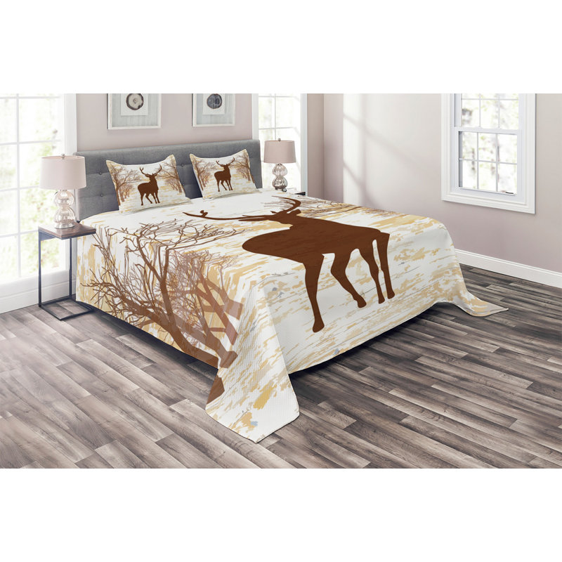 Rustic Coverlet, King Bedspread + 2 Shams