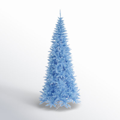 Sky Blue Fir Lighted Artificial Fir Christmas Tree