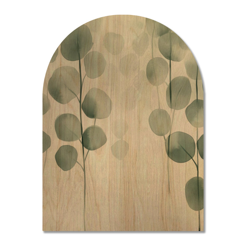 Blane I - décoration murale arche en bois botanique, H 40 po x l 30 po, Arche