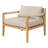 Acacia Wood & Beige Rope Outdoor Leisure Chair – Spacious, Comfortable & Versatile For Any Patio-1730357003