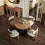 Extendable Round Dining Table-1063775577-1063775576