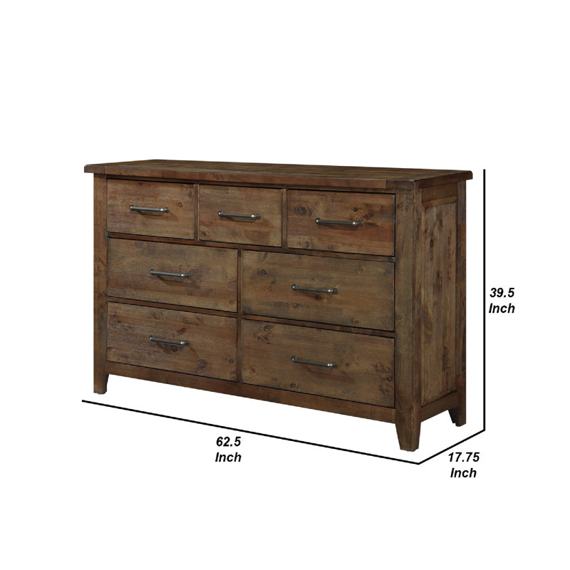 Commode double 7 tiroirs Janylah