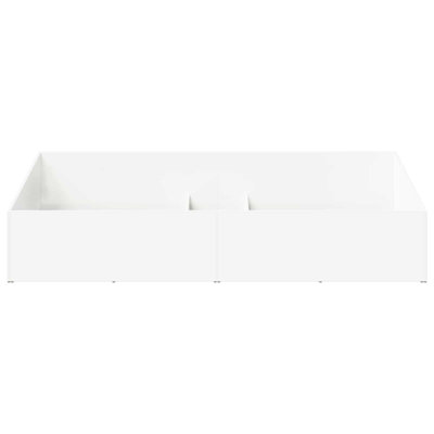 vidaXL Adjustable Bed & Surround Engineered wood and steel Bed Frame Surround