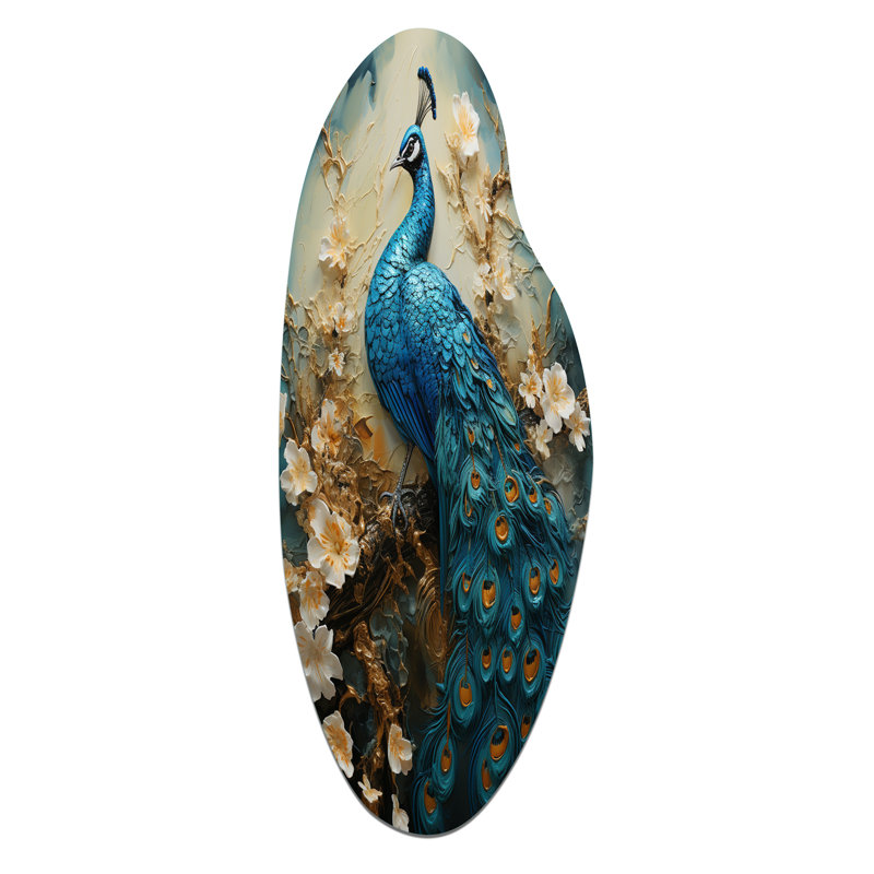 Décoration murale Thamim - Peacock, H 30 po x l 11 po