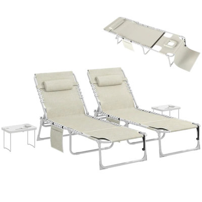 Chaise longue pliante pour patio