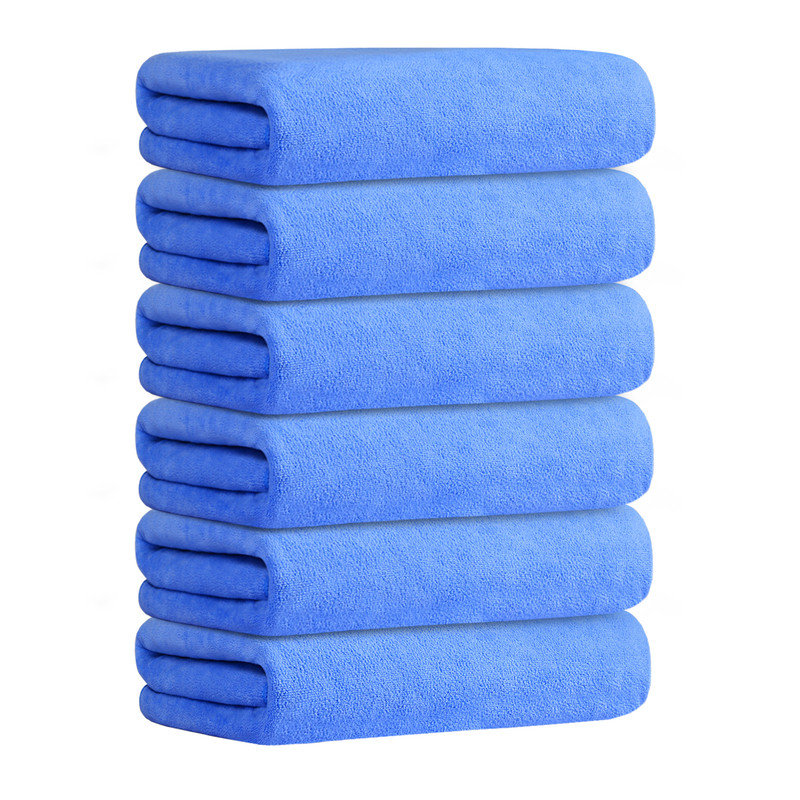 Ensemble de serviettes en microfibre pour salle de bain, 6 pièces, 30 po x 60 po, Bleu