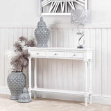 3 Drawer Console Table for Hallway & Living Room Furniture, Slim Entry Hall Table Cabinet