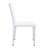 Pair Of White Pu Leather Chairs With Silver Metal Legs - And Comfort For Sitting Modern Style Comfortable Seating