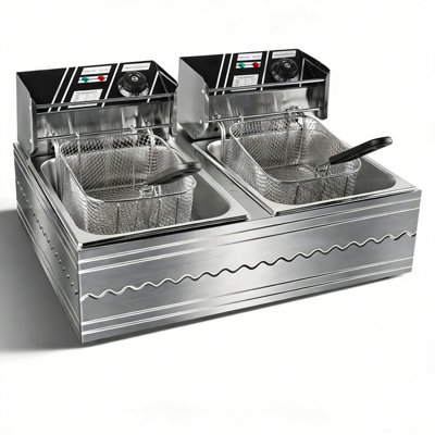 Friteuse professionnelle double capacité