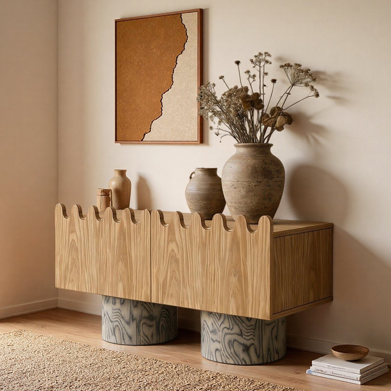 Console en bois massif de style chinois