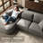 Modular Sectional Sofa with Chaise, Modern Woven Upholstery Boneless, Convertible L-Shaped Design, No Assembly Required for Living Room-337863654