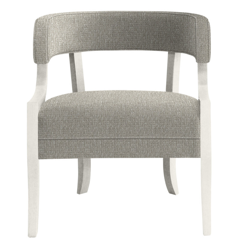 Thom Filicia Home 25"Otisco Chair, Tarbee Pebble, Casa Blanca