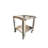 WPPO LLC Karma 42'' W x 39'' D Stainless Steel Utility Cart