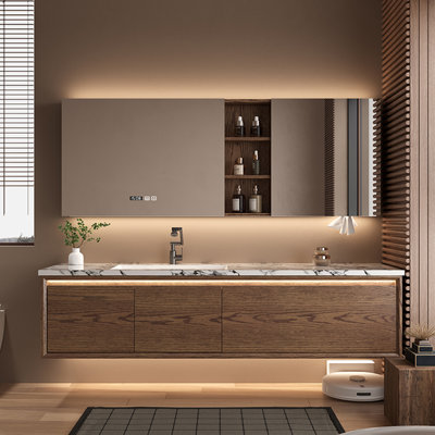 Armoire de salle de bain de style médiéval exquis