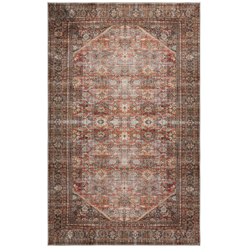 Tapis oriental lavable à la machine Vintage Sierra 735, Rectangle 10' x 14'
