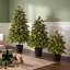 Arbre de Noël artificiel 3 pièces avec bases en pot
