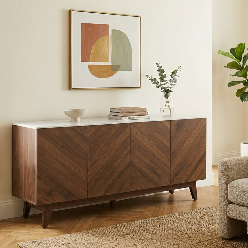 CARRARA 177.6cm Sideboard, Brown