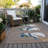 Machine Washable Indoor/Outdoor Christmas Snowman Xhevrie Taupe Rug-164582117