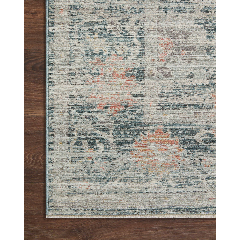 Magnolia Home By Joanna Gaines X Loloi Millie Blue / Multi Area Rug, Square 1'6"
