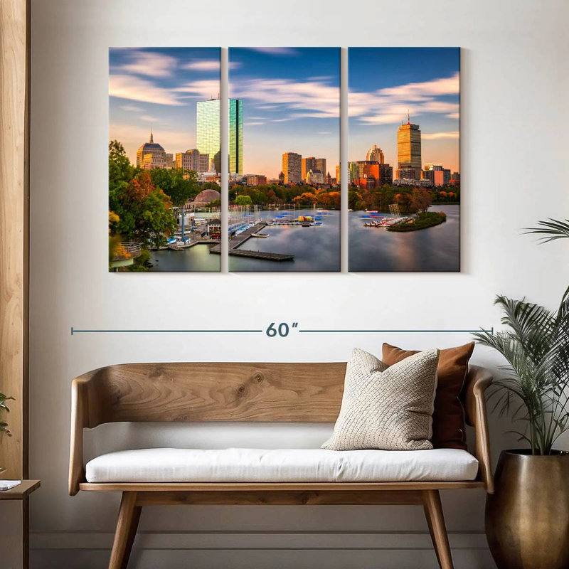 Rorry Charles River Dock Boston, 32" H x 50" W